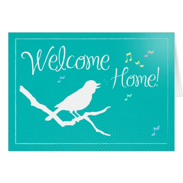 Welcome Home Bird Silhouette (Front Horizontal)