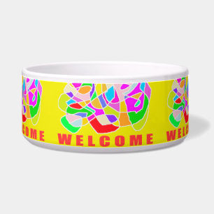 WELCOME HOME BRITE COLORS PATTERNS MESSAGE