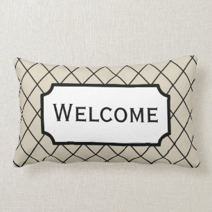 Welcome Home Business Guest Room Throw Pillow Gift