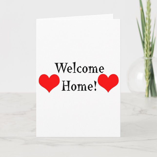 Welcome Home Card (Front)