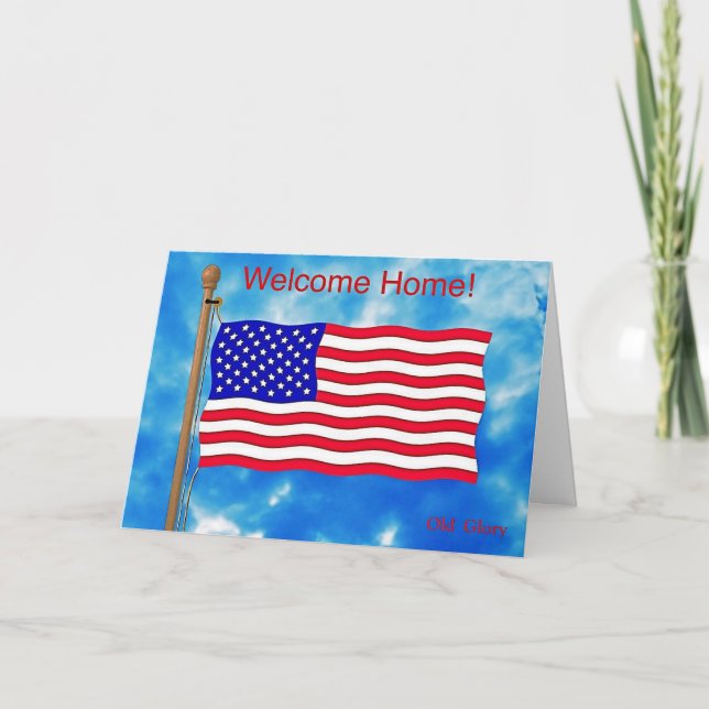 Welcome Home Card for Servicemen, Servicewomen (Front)