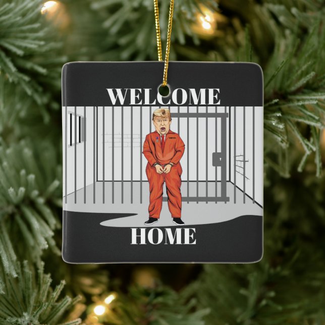 Welcome Home Ceramic Ornament (Tree)