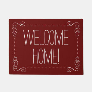 Welcome Home! Choose Your Colour & Slogan Custom Doormat