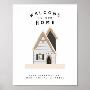 Welcome Home Custom House Poster