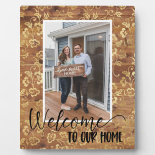 Welcome Home Custom Photo Plaque