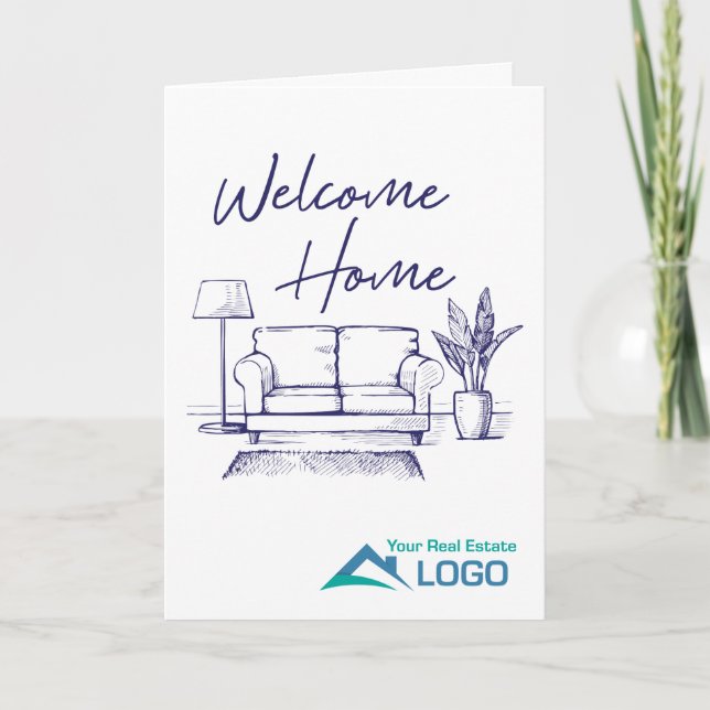 Welcome Home Custom Real Estate Card (Front)