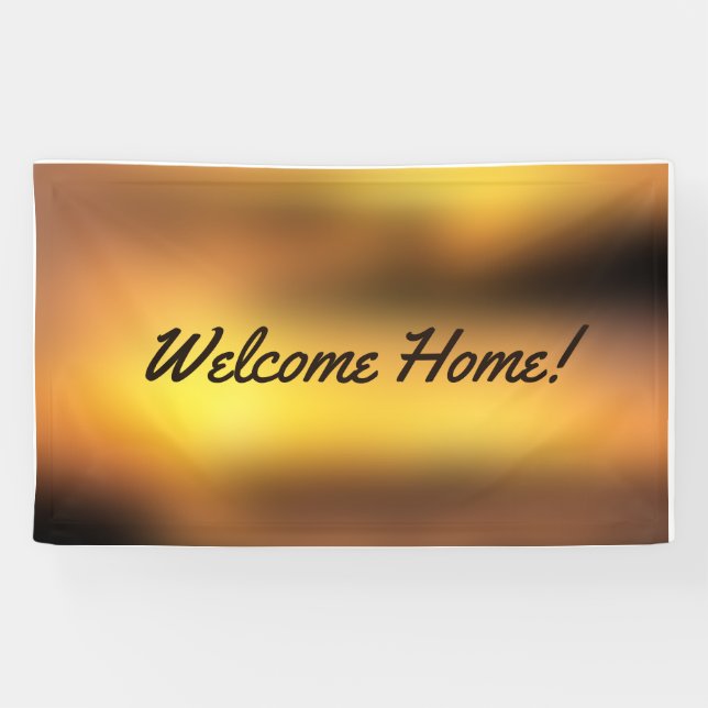 Welcome Home custom Vinyl Banner 3' x 5' Banner (Horizontal)