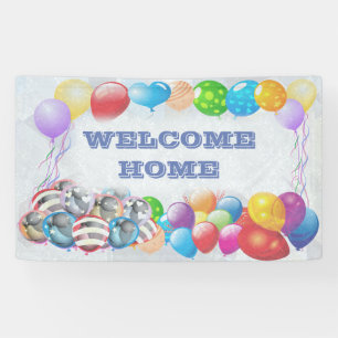 Welcome Home custom Vinyl Banner 3' x 5' Banner