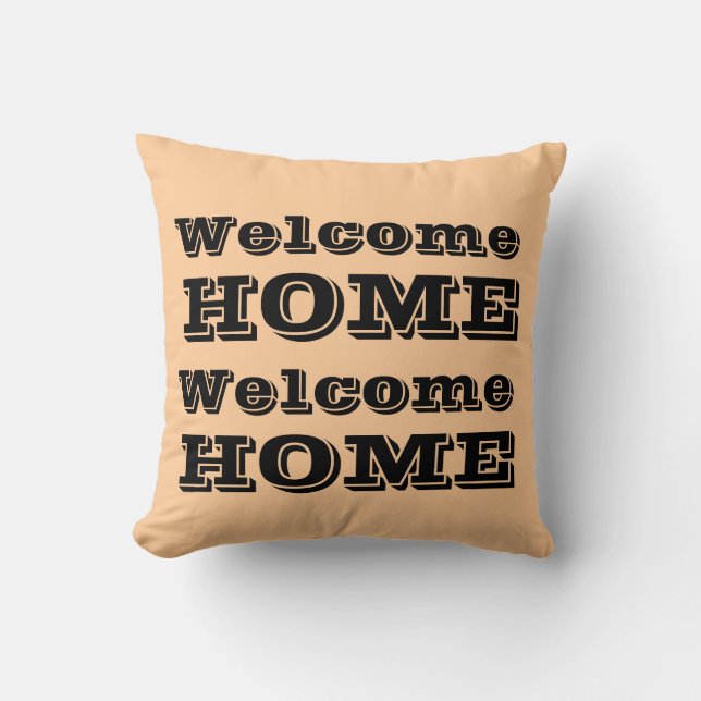 Welcome Home Customised Designer Pillow (Front)