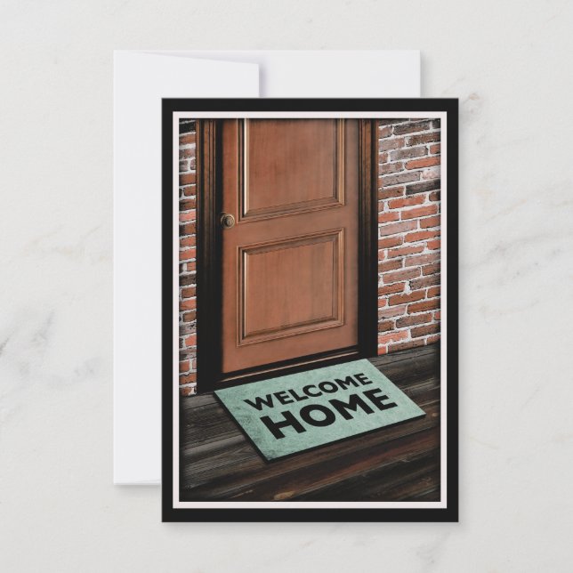 welcome home door mat invitation (Front)