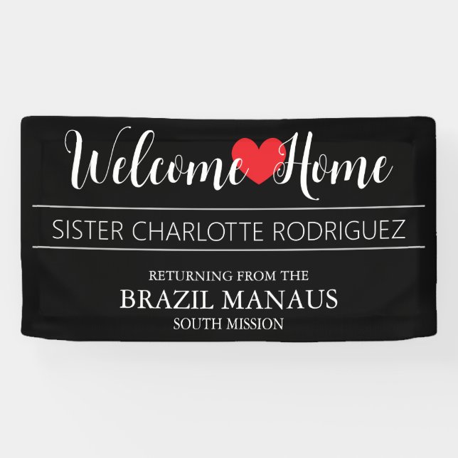 Welcome Home Elegant Missionary Banner (Horizontal)