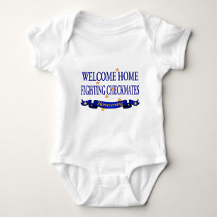 Welcome Home Fighting Checkmates Baby Bodysuit