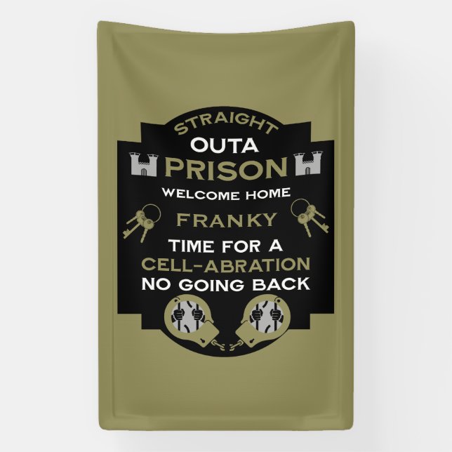 Welcome Home From Prison Banner (Vertical)