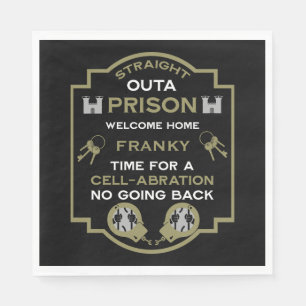 Welcome Home From Prison Napkin