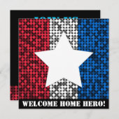 "Welcome Home Hero" Invitation (Front/Back)