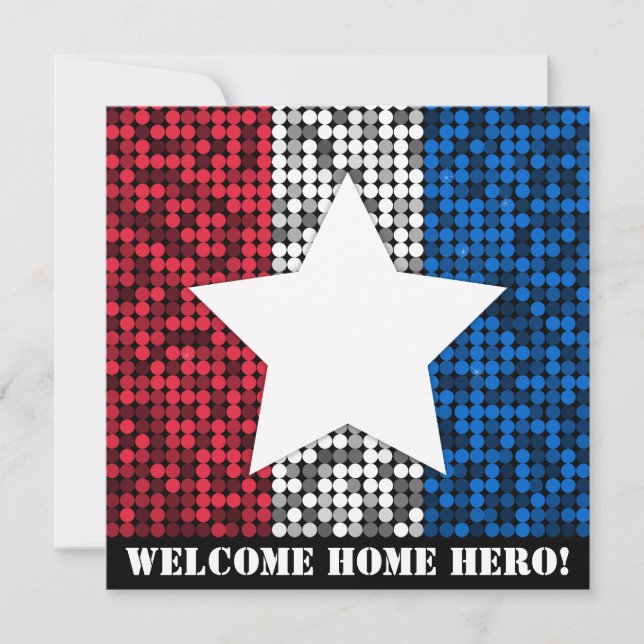 "Welcome Home Hero" Invitation (Front)