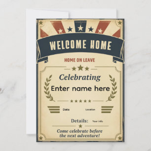 Welcome Home Invitation