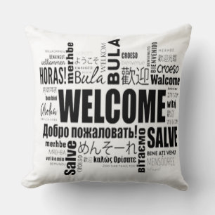 "Welcome Home: Inviting Elegance in Every Stitch Cushion
