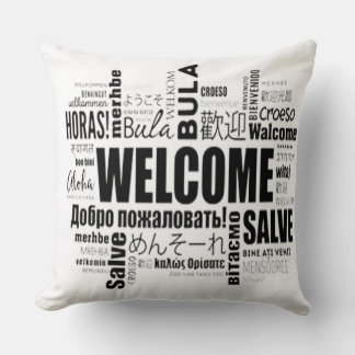 "Welcome Home: Inviting Elegance in Every Stitch  Cushion