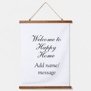 Welcome home lake beach house inauguration name  hanging tapestry
