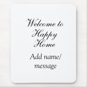 Welcome home lake beach house inauguration name mouse pad