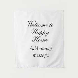 Welcome home lake beach house inauguration name tapestry