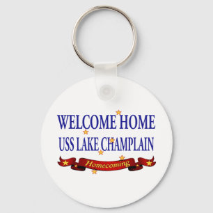 Welcome Home Lake Champlain Key Ring