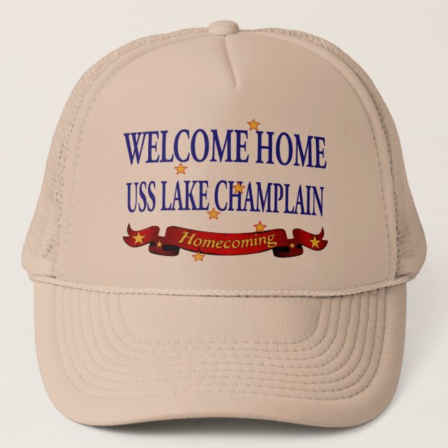 Welcome Home Lake Champlain Trucker Hat (Front)