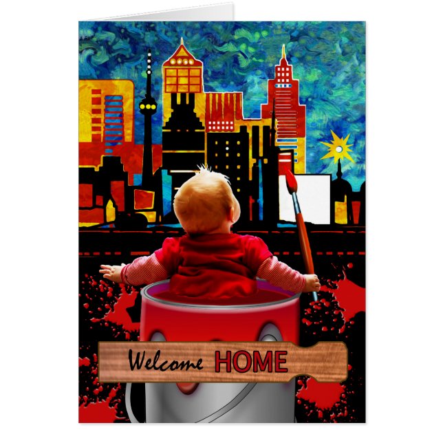 Welcome Home, Let's Paint the Town Red Card (Front)