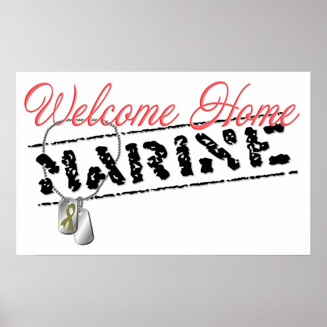 Welcome Home Marine Poster (Front)