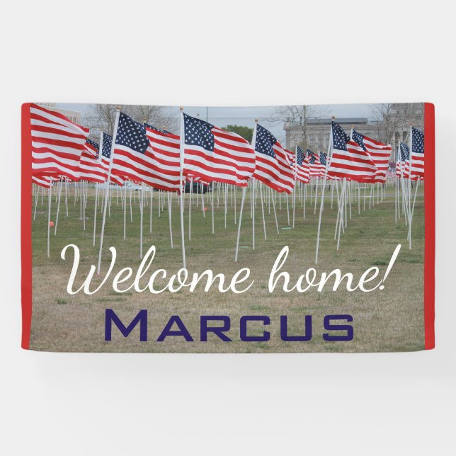 Welcome Home Military Banner #1 (Horizontal)