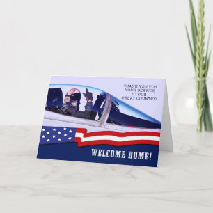 Welcome Home! Military Custom Greeting Card