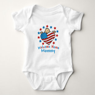 Welcome Home Mummy Baby Heart Baby Bodysuit