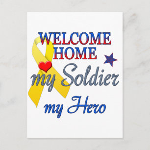 Welcome Home My Soldier My Hero Postcard
