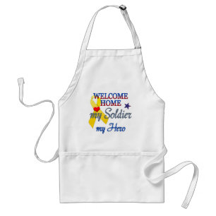 Welcome Home My Soldier My Hero Standard Apron