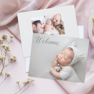 Welcome Home New Baby Announcement