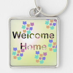 Welcome Home New Home Housewarming Key Ring