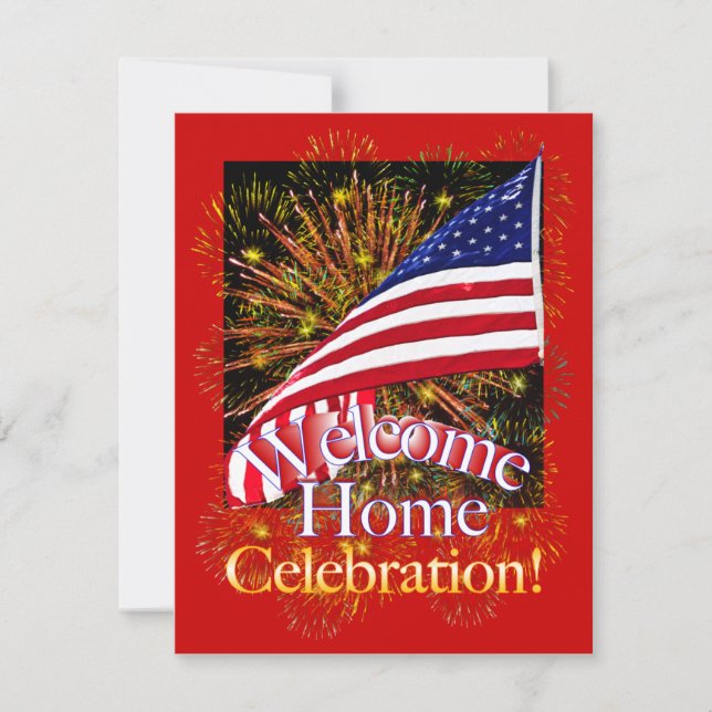 Welcome Home Party Invitations for Military (Front)