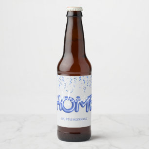 Welcome Home Patriotic Military Hero Party Beer Bottle Label