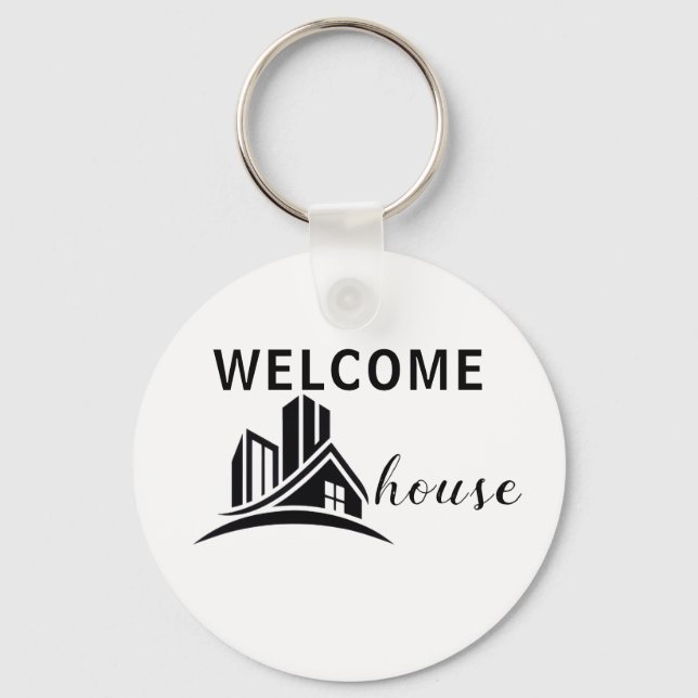 Welcome Home Real Estate Client Promo Keychains (Front)