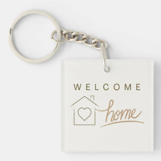 Welcome Home Realtor Client Appreciation Key Ring