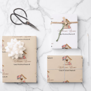 Welcome Home Realtor Congratulations Wrapping Paper Sheet