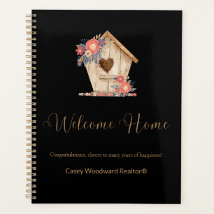 Welcome Home Realtor in Black Colour Planner