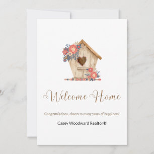 Welcome Home Realtor Personalised Card