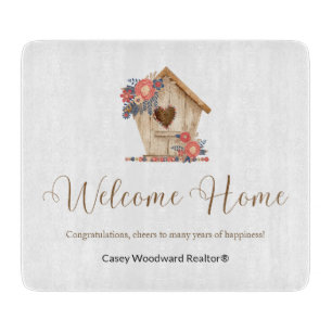 Welcome Home Realtor Personalised Cutting Board