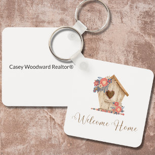 Welcome Home Realtor Personalized Key Ring