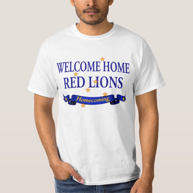 Welcome Home Red Lions T-Shirt (Front)