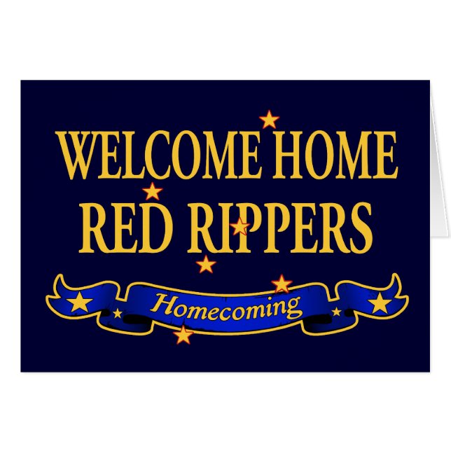 Welcome Home Red Rippers (Front Horizontal)