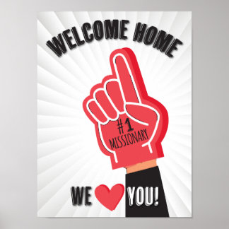 Welcome Home Returned Missionary Poster
