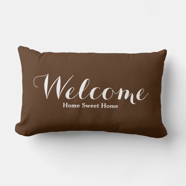 Welcome Home Sweet Home Decorative Pillow (Front)